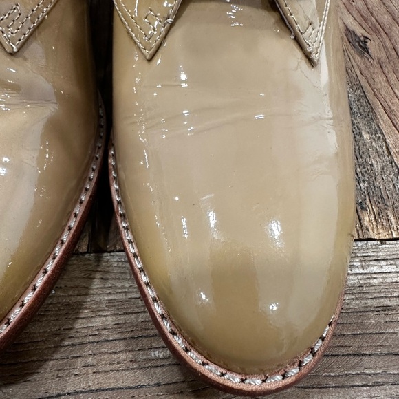 Louise et Cie Tan Patent Leather Loafers - Picture 2 of 6